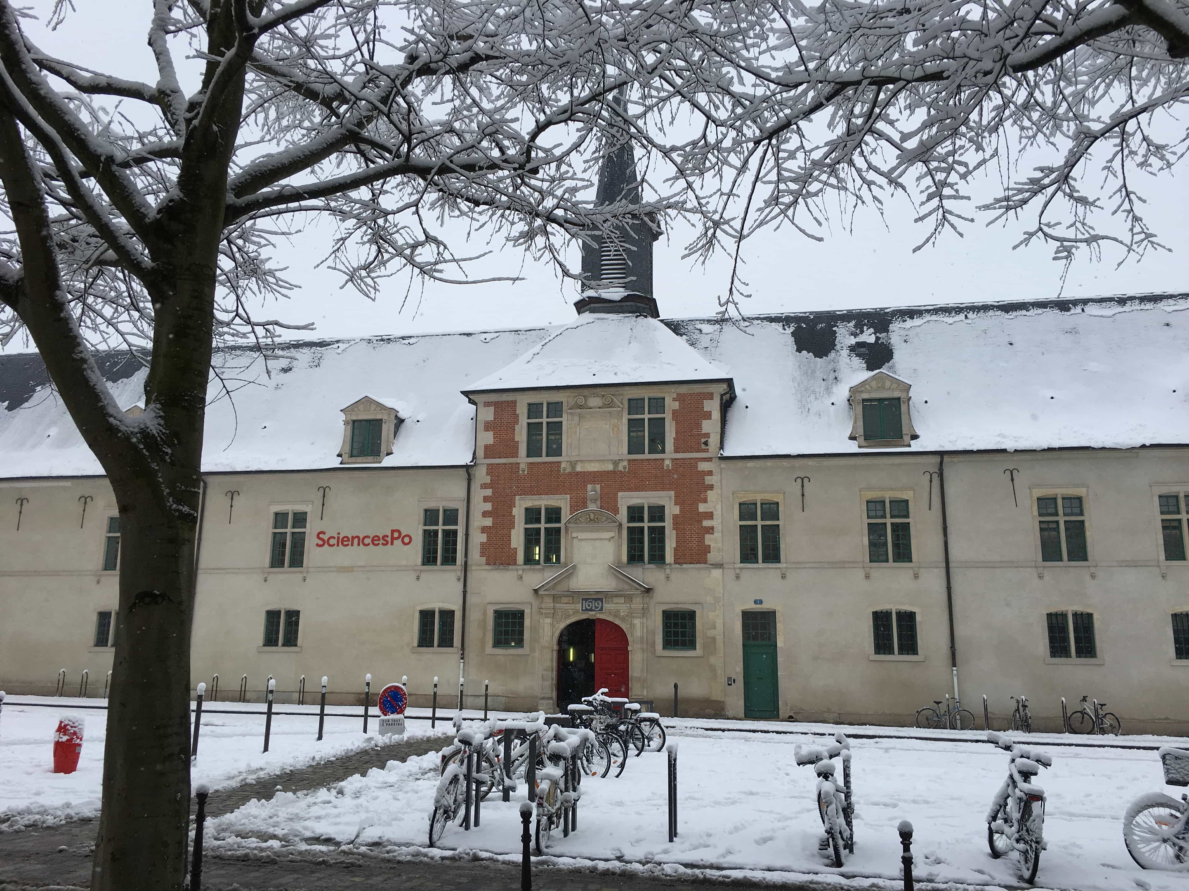 Sciences Po Hit by Snow