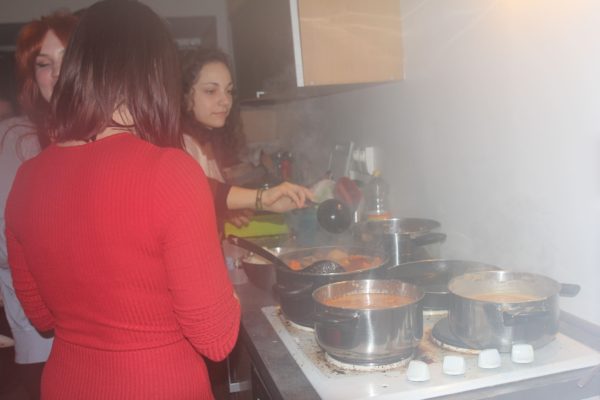 Le Manguier d'Eloi, an association that aims to help disabled children through art therapy in Ziguinchor, Senegal, organized a charity dinner with traditional food last Wednesday. Photo: Annabelle Yiang