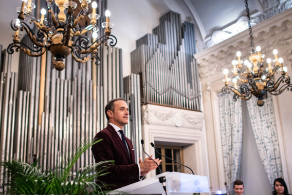 Frederic Mion speaks at RIMUN opening ceremony. Photo Clementine Mariani